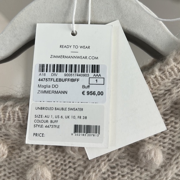 Zimmermann Unbridled Bauble Sweater NWT - Picture 7 of 11